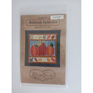 PUMPKINS, AUTUMN SPLENDOR, Craft Pattern, Wall Hanging, Fall Decor, Applique NEW